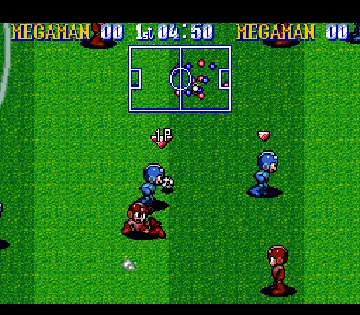 Mega Man Soccer (USA) screen shot game playing